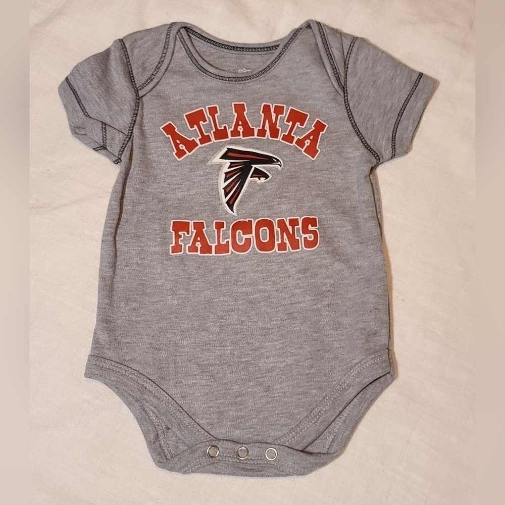 New Atlanta Falcons Gray One Piece, 3-6 Mths
